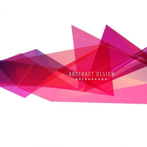 Pink Triangle Logo - Abstract pink triangles background Vector