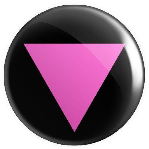 Pink Triangle Logo - Pink Triangle 25mm/1 Inch Button Badge Gay Lesbian LGBT Pride | eBay