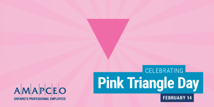 Pink Triangle Logo - Celebrate Pink Triangle Day on February 14 | AMAPCEO