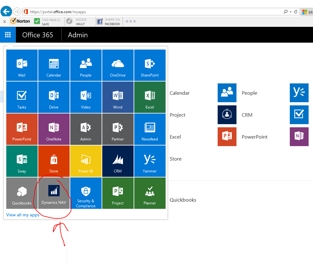 Microsoft Office 365 Dynamics Logo - Where to download the Dynamics NAV app launcher icon for Office 365 ...