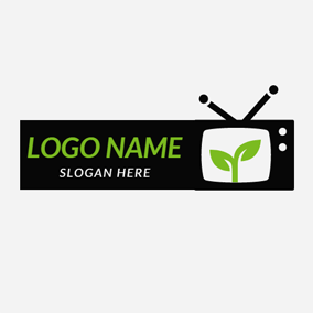 Black TV Logo - Free TV Logo Designs | DesignEvo Logo Maker