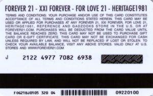 Forever 21 Company Logo - Gift Card: Logo blue Forever United States of America