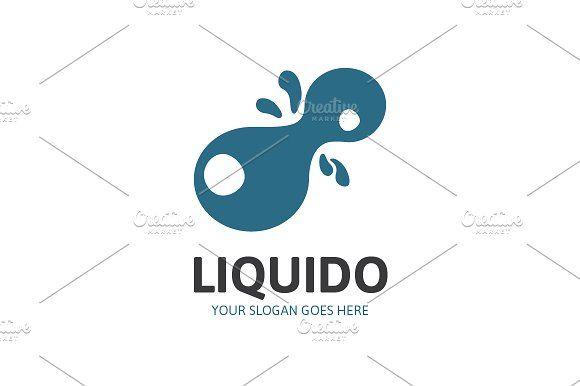 Liquid Circle Logo - Liquid Liquido Logo ~ Logo Templates ~ Creative Market