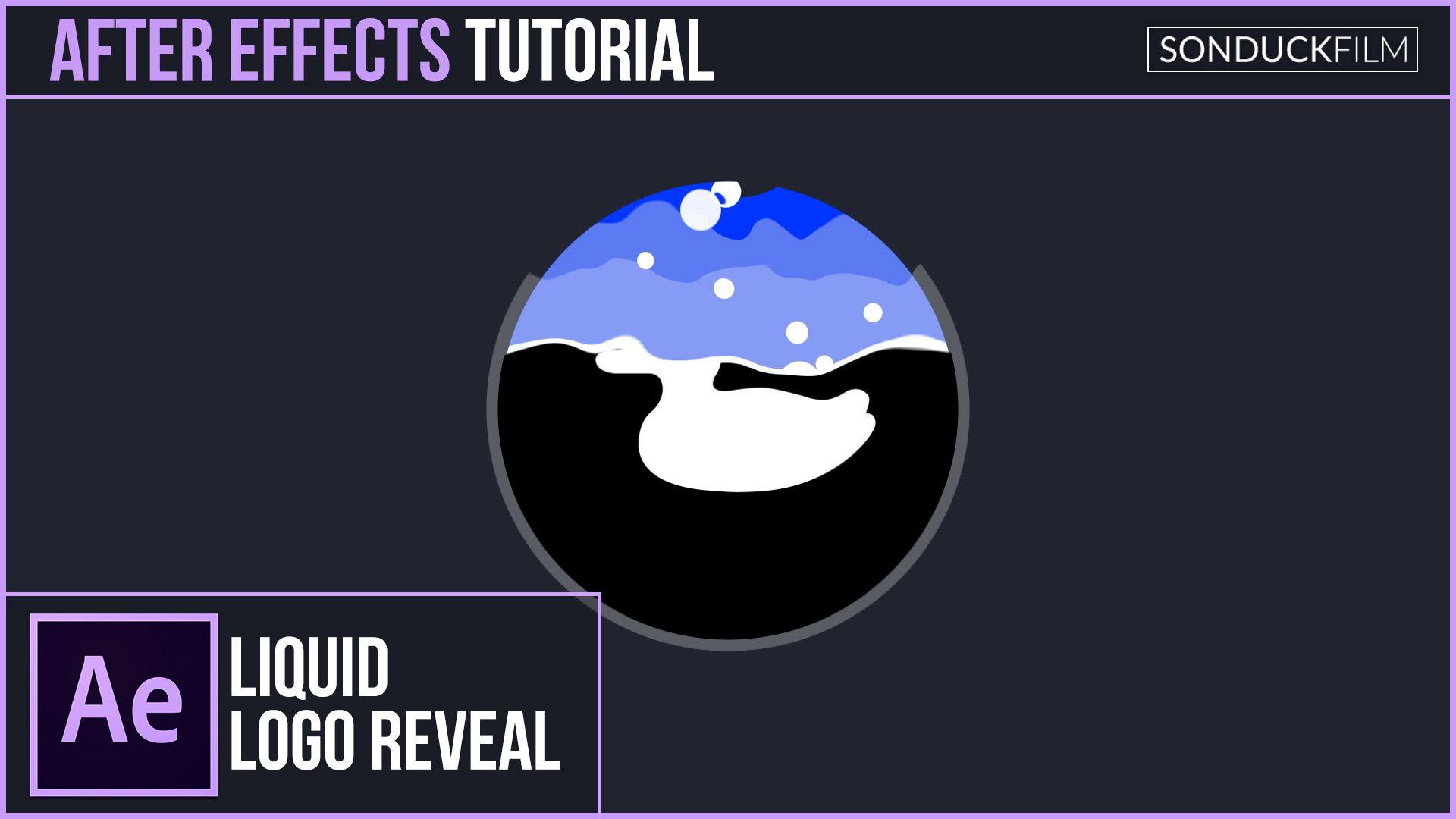 Liquid Circle Logo - After Effects Tutorial: Liquid Bubble Logo Reveal Effect