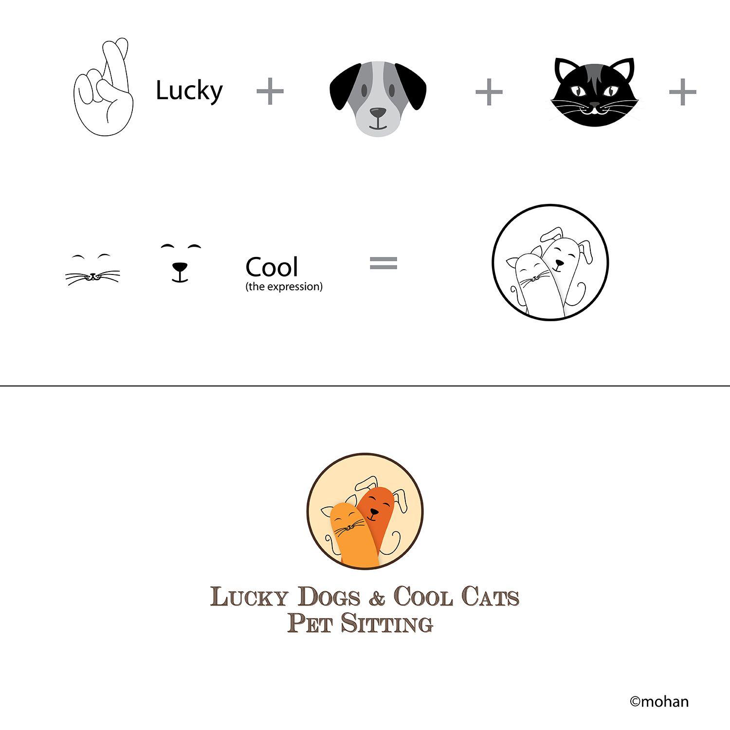 Cool Dogs Logo - Playful, Colorful, Pet Care Logo Design for Lucky Dogs & Cool Cats ...