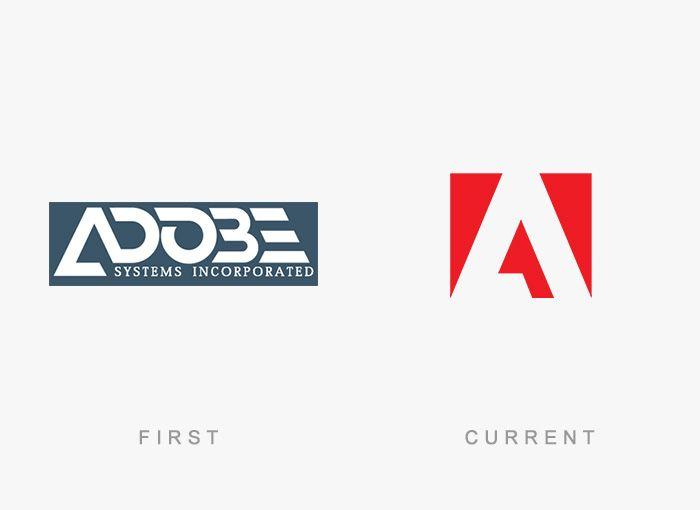 New Adobe Logo - 50 Famous Logos Then And Now | Bored Panda