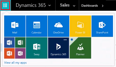 Microsoft Office 365 Dynamics Logo - Quickly navigate with the Office 365 app launcher and the Dynamics ...