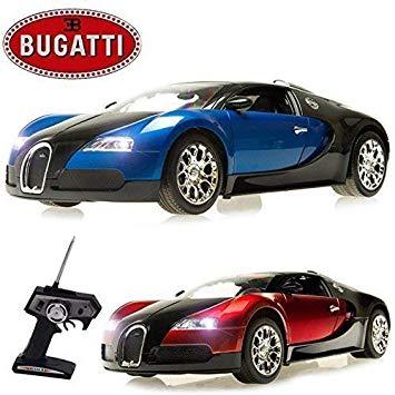Electric Blue Red Sports Car Logo - Comtechlogic® CM-2108 Official Licensed 1:10 Bugatti Veyron Radio ...