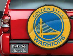 Spare Red F Logo - Golden State Warriors NBA Logo Vinyl For Spare Tire Cover Decal