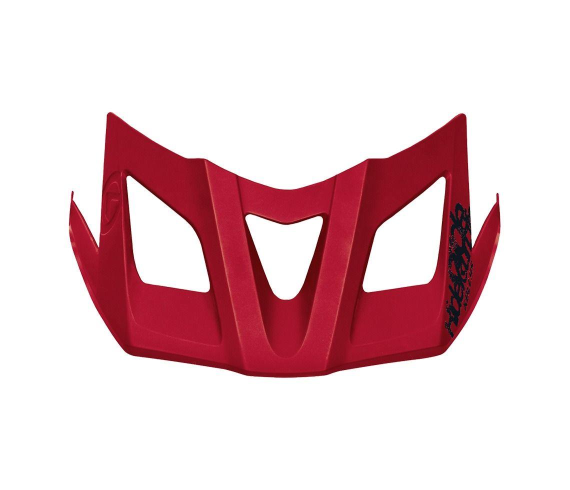 Spare Red F Logo - Spare visor for helmet razor ruby red