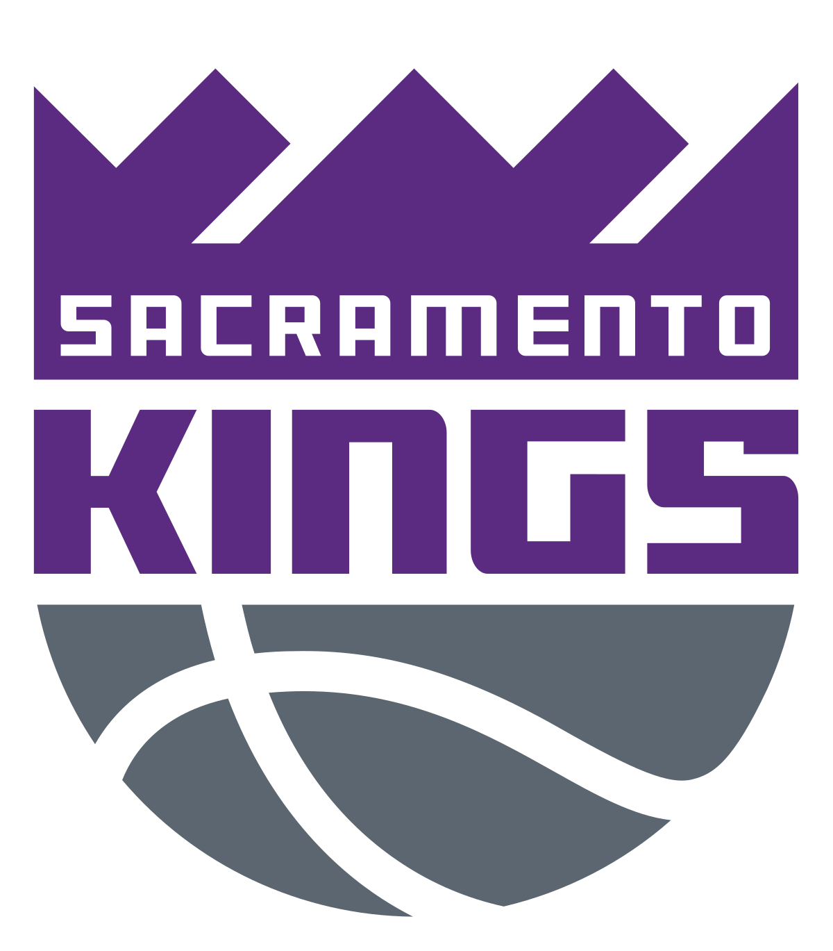 Lines Forming a Blue and White Diamond Logo - Sacramento Kings