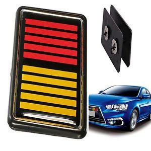 Electric Blue Red Sports Car Logo - Yellow/Black/Red Car Front Grille Emblem Badge For RALLIART Lancer ...