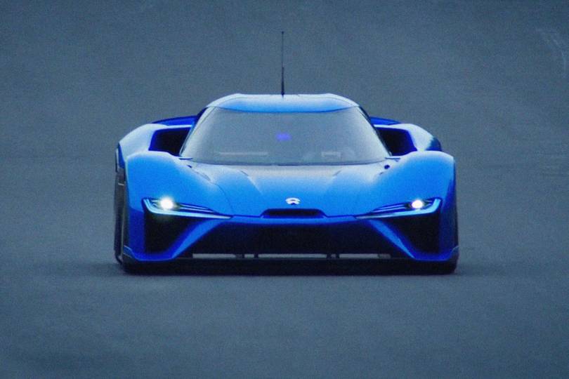Electric Blue Red Sports Car Logo - Nio EP9: Meet the fastest EV in the world