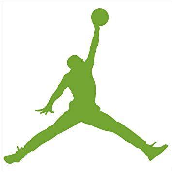 Lime Green Jordan Logo - Amazon.com: Air Jordan Nike Jumpman Logo Vinyl Sticker Decal Lime ...