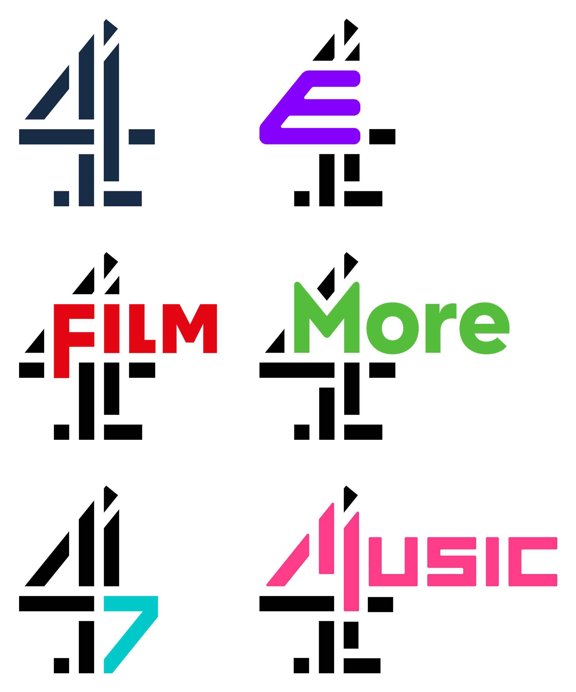 E4 Logo - Brand New: New Logos for all Channel 4 by 4creative and ManvsMachine