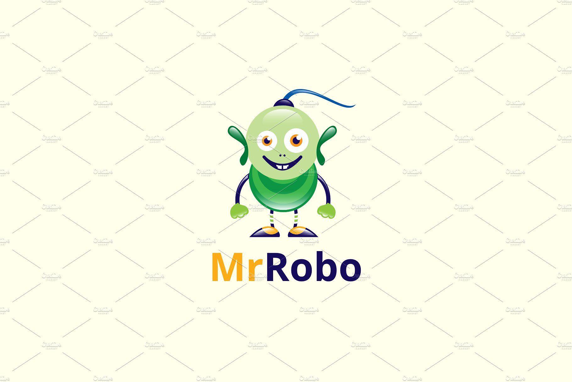 Robo Logo - Mr Robo Logo ~ Logo Templates ~ Creative Market