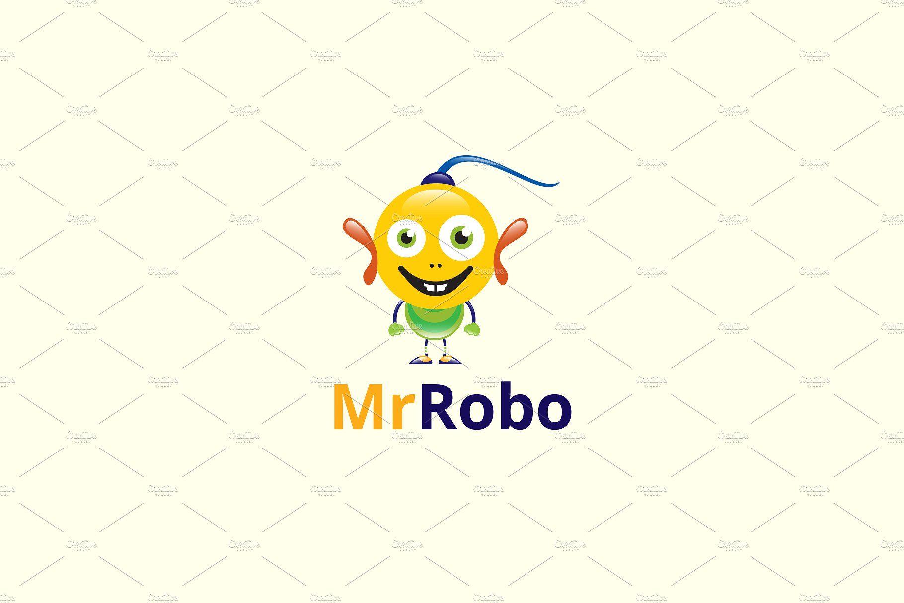 Robo Logo - Mr Robo Logo ~ Logo Templates ~ Creative Market