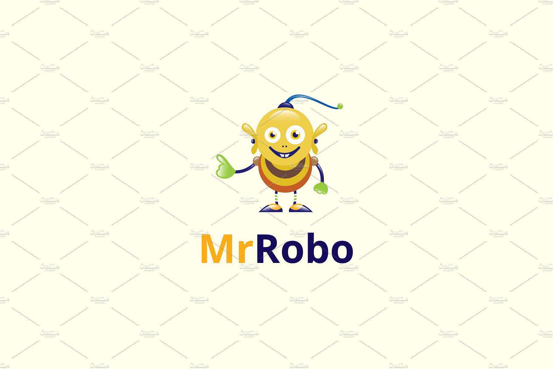 Robo Logo - Mr Robo Logo Logo Templates Creative Market