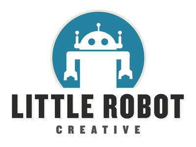Robo Logo - Little Robot Creative. She's Loco for Logos. Robot logo, Logos