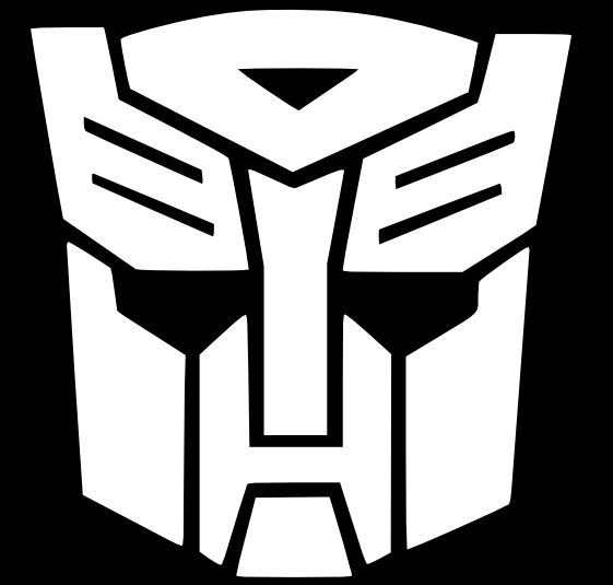 Transformers Autobot Logo - Transformers G1 Logo in black and white | Transformers Autobot ...