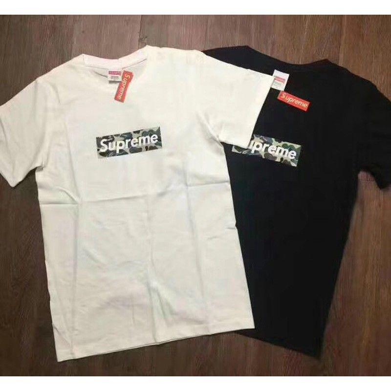 Supreme BAPE Box Logo - Supreme bape box logo tee hipop t-shirt free shipping