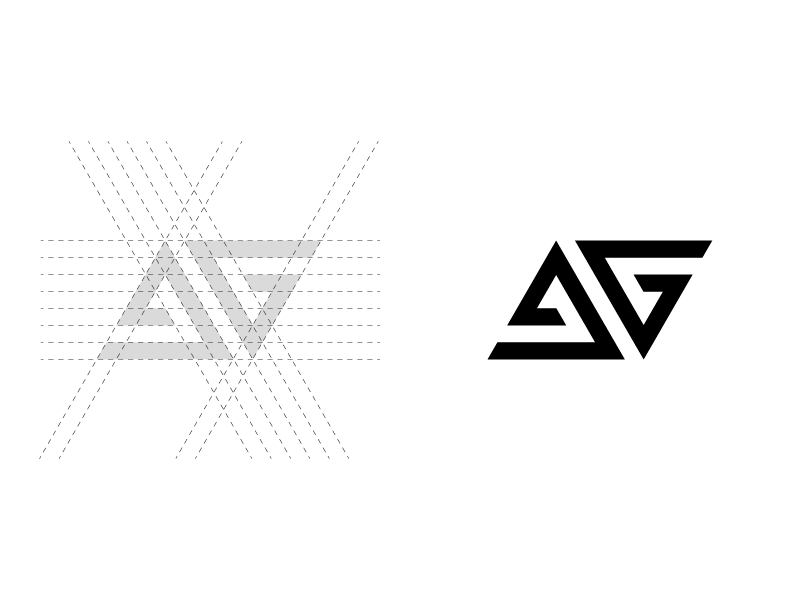 AG Logo - AG Monogram by Jeroen Broersma. Logo ideas. Logo design, Monogram