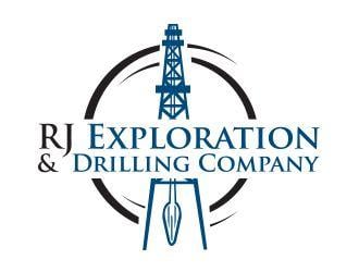 Drilling Company Logo - RJ Exploration & Drilling Company logo design - 48HoursLogo.com
