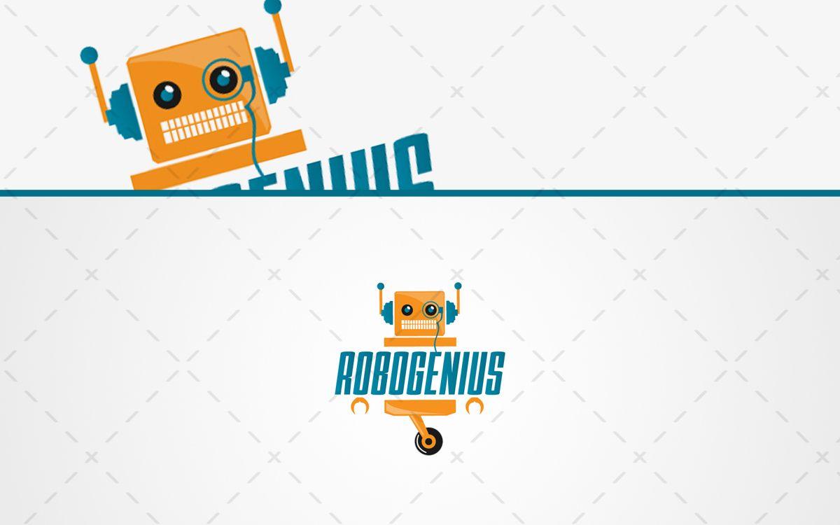 Robo Logo - Modern & Creative Genius Robot Logo For Sale - Lobotz
