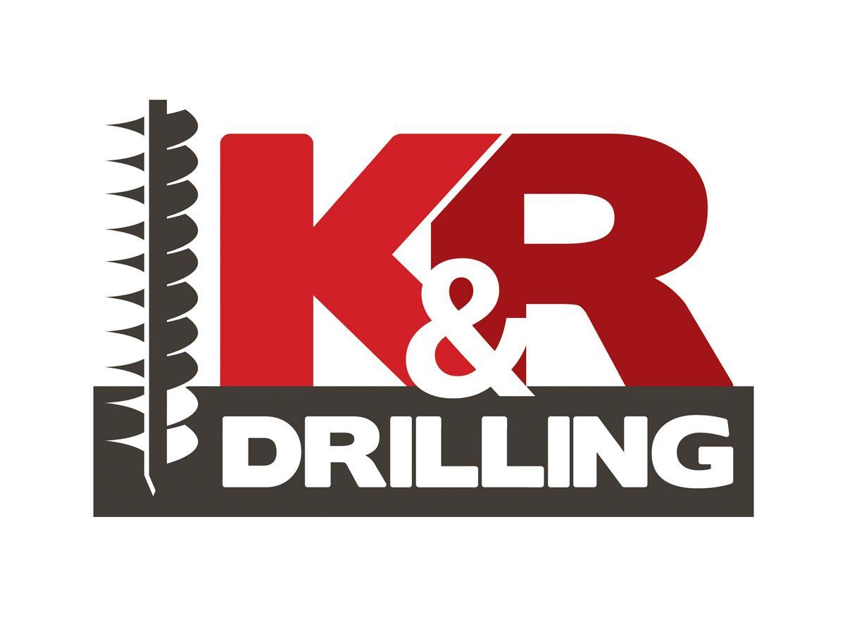 Drilling Company Logo - Bold, Masculine, Utility Logo Design for K&R Drilling