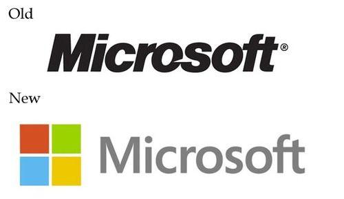 Old vs New Microsoft Logo - Microsoft's New Logo