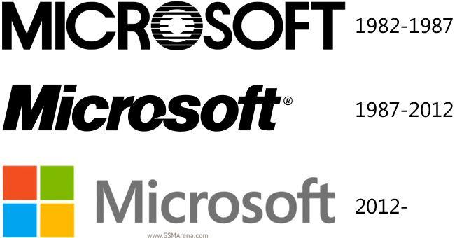 Old vs New Microsoft Logo - Microsoft changes its logo for only the third time in its history ...