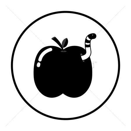 Apple Worm Logo - Free Apple Worm Stock Vectors | StockUnlimited