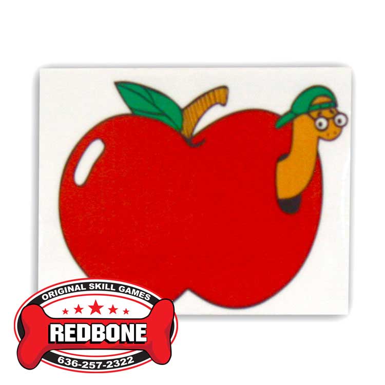 Apple Worm Logo - Apple Worm Target - Redbone Games