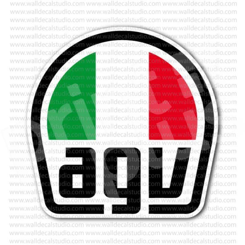 Italian Motorcycle Logo - AGV Italian Motorcycle Helmets Emblem Sticker | Motorcycle Stickers ...
