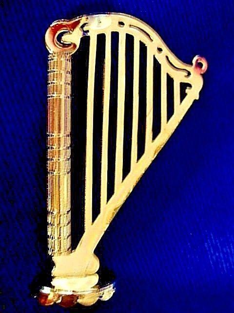 Blue and Yellow Harp Logo - Collectible 2 1/2