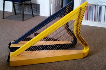 Blue and Yellow Harp Logo - Bedside Harp | Harps