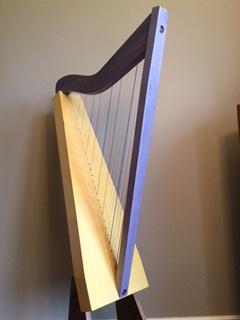 Blue and Yellow Harp Logo - Novice 26 Harp Blue