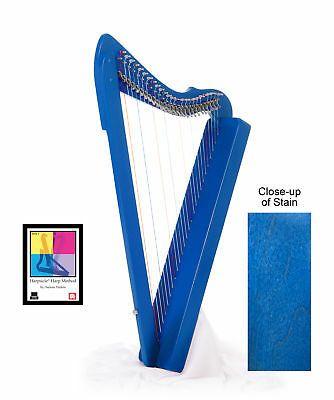Blue and Yellow Harp Logo - YELLOW FULLSICLE HARP w/ BOOK & DVD STRING FULL LEVERS CELTIC