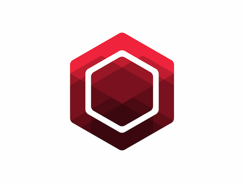 Red Hexagon Logo - Hexagonal logo