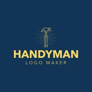 Handyman Logo - Placeit - Handyman Logo Maker with Hammer Icon