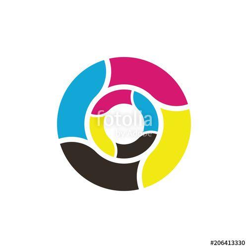 Colour Circle Logo - CMYK color circle logo