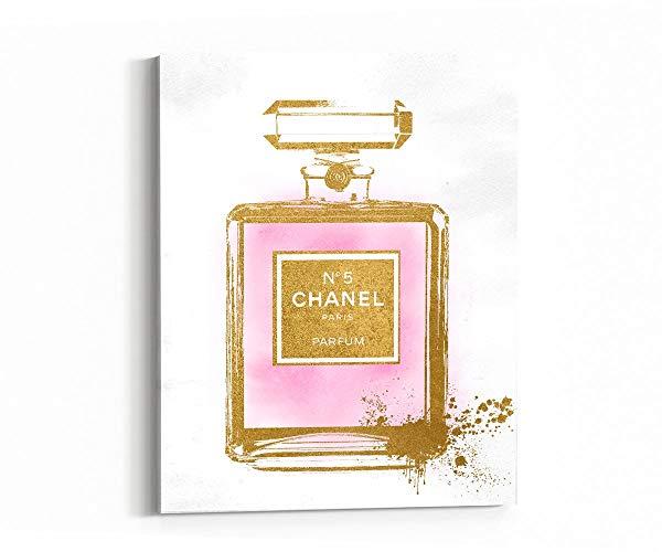 Perfume Chanel Gold Logo - Amazon.com: Wall Art Poster Print - COCO Number 5 Chanel Ad Perfume ...