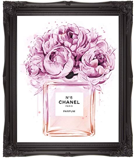 Pink Chanel Perfume Logo - Chanel Coco Perfume Art Wall art perfume art A4 art A3 art (30 x 21 ...
