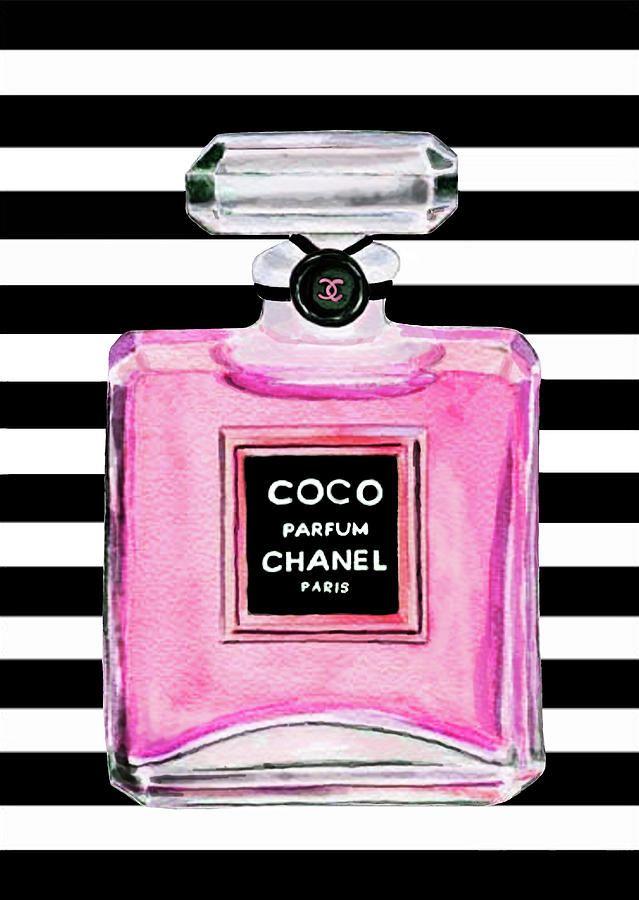 Pink Chanel Perfume Logo - Chanel Painting at PaintingValley.com | Explore collection of Chanel ...