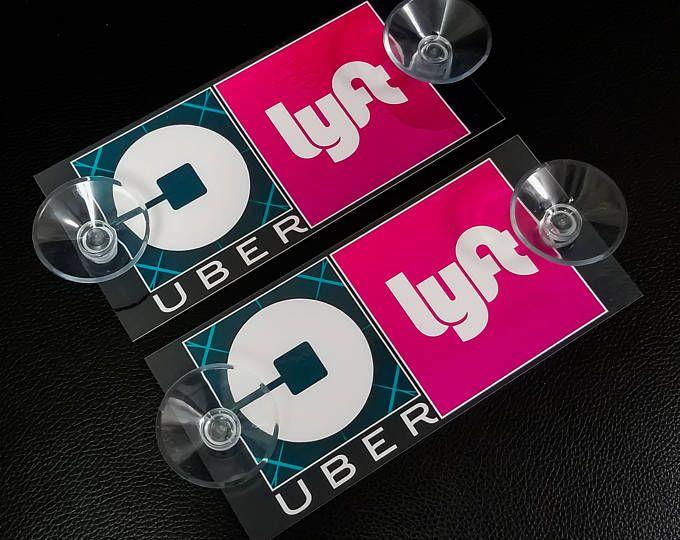 Custom Lyft Uber Logo - Personalized Uber Lyft Laminated Card Kit. LYFT UBER TIPS AND