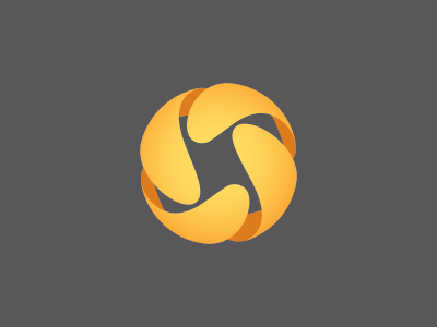 Grey Yellow Sphere Logo - Strength in Motion Logo