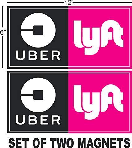 Custom Lyft Uber Logo - Uber, Lyft Car Magnets, Vehicle Removable Magnetic Signs