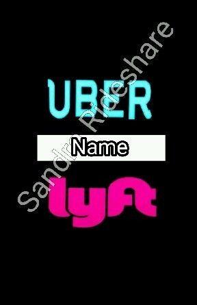 Custom Lyft Uber Logo - 2 Lyft Uber Logo RideShare Window Sign Driver Suction Decals Custom ...