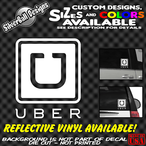 Custom Lyft Uber Logo - UBER Old Custom Vinyl Decal car window sticker Sign Logo Rideshare ...