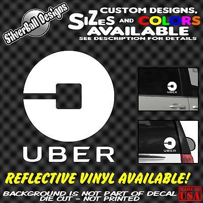 Custom Lyft Uber Logo - UBER NEW CUSTOM Vinyl Decal car window sticker Sign Logo Rideshare